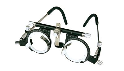 中国 普遍的なセリウム迎合的な試験ガラス フレーム、光学試験レンズ フレーム61gの重量Brige、LEDの軸線、調節可能な鼻パッド 販売のため