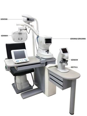 China Economic Ophthalmic Chair Unit Multifunctional Combination Table Chair Unit GD7511 for sale
