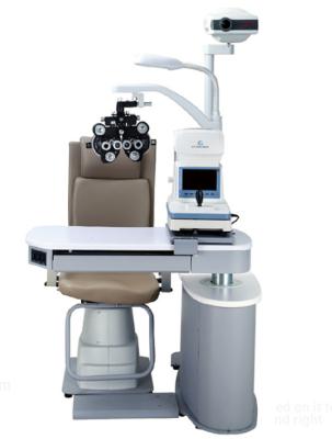China GD7512 Ophthalmic Chair Unit With Table For One Instrument Arm Liftable for sale