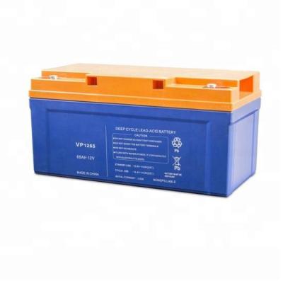 China Long life 65AH inverter battery lead acid battery for sale for sale