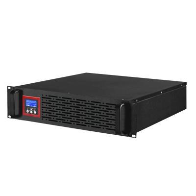 China Double Conversion 10kva 9kw Short Circuit Overcurrent Protector Online Rack Mount Ups With LCD Display Panel for sale