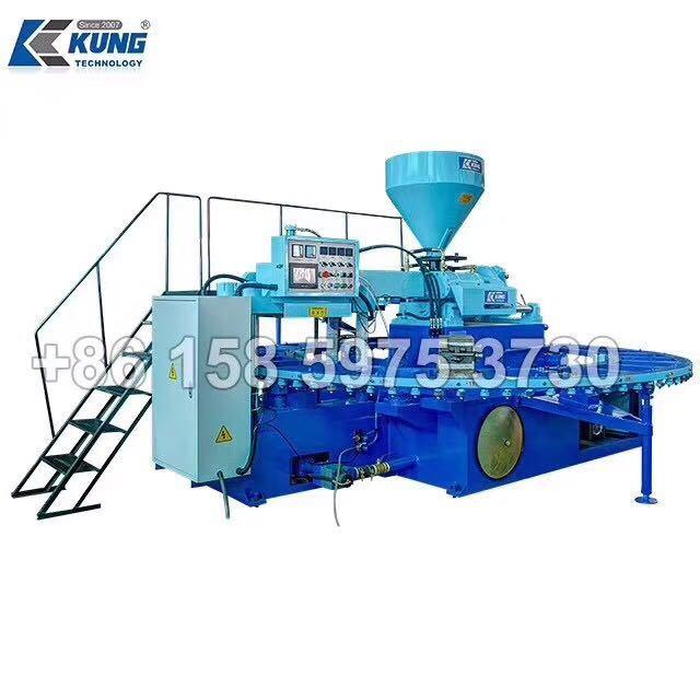 PVC Shoes Air Blow Machine Pcu Shoes Machinery PVC Slipper Air Blowing Injection Machine