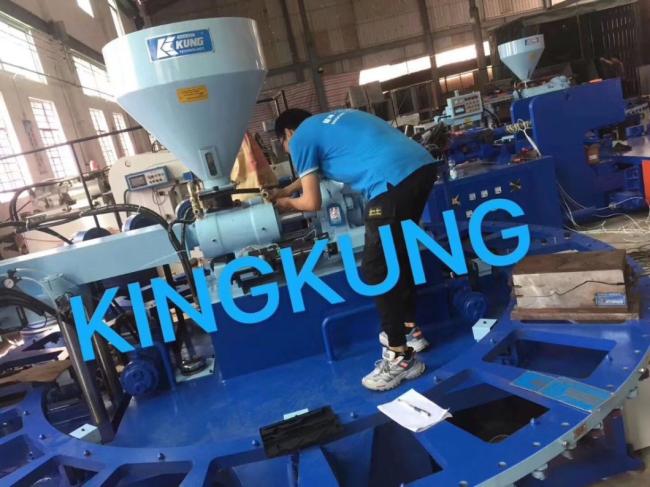 PVC Shoes Air Blow Machine Pcu Shoes Machinery PVC Slipper Air Blowing Injection Machine