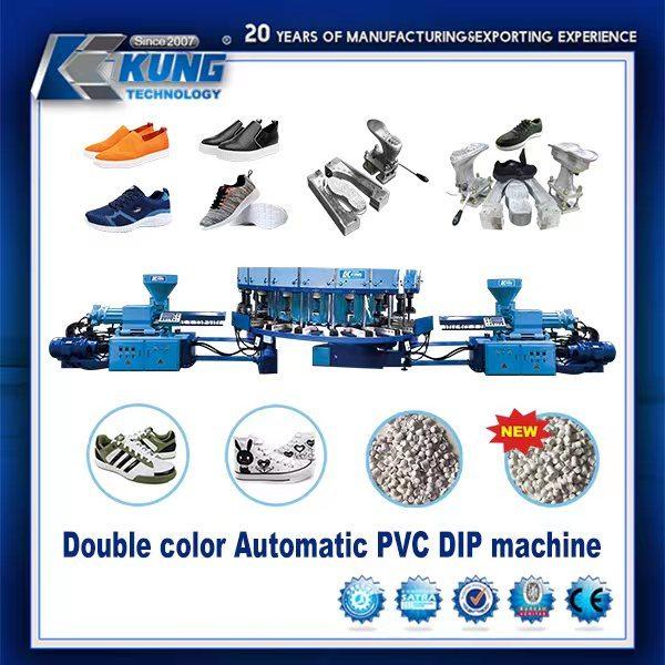 20 Station Double Color PVC DIP Injection Machine