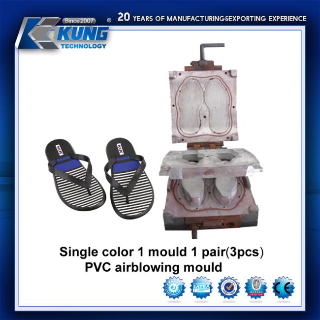 High Quality Single Color 1 Mould 1 Foot PVC Airblowing Slipper Shoe Mould