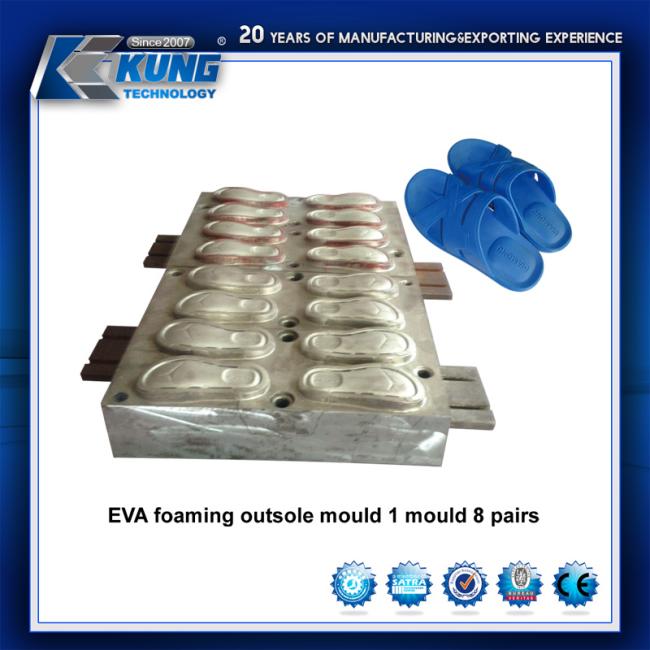 One Mould Eight Pairs Slipper Outsole EVA Foaming Mould