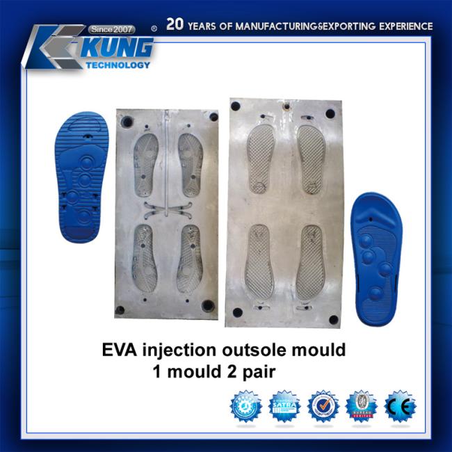 Customized EVA Injection Sole/Outsole Mould 1 Mould 2 Pairs
