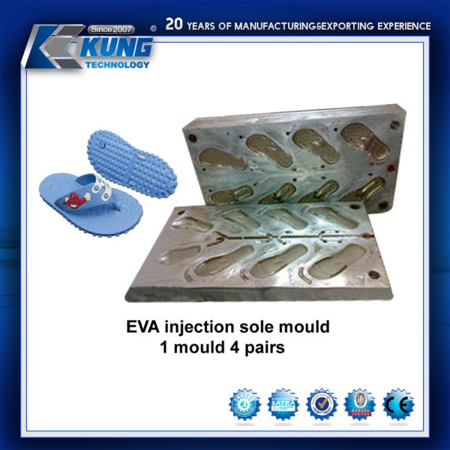 Customized EVA Injection Sole/Outsole Mould 1 Mould 2 Pairs