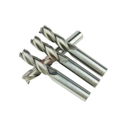 China Metric End Mill 3 Flute Carbide Roughing End Mills For Wood CNC Milling Cutter for sale