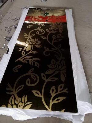 China Decorative Stainless Steel Gold Coloured Bead Blast Sheets In China for sale