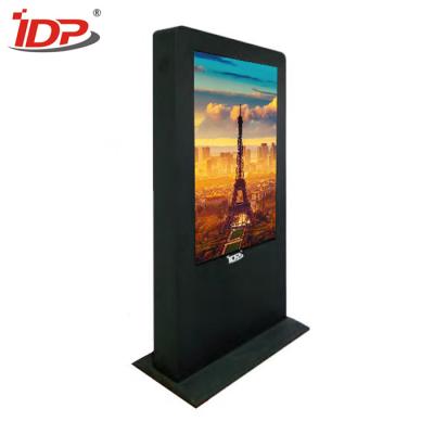 China pantalla táctil al aire libre de cristal Anti-reflexiva de la señalización PCAP UHD de Digitaces que hace publicidad de la exhibición en venta
