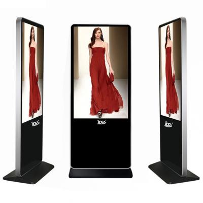 China Super Narrow Floor Standing LCD Digital Signage Remotely Upload, Release, Control Manage for sale