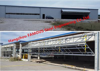 China Vertical Bi Folded Hangar Door Solution Light Steel Single Panel Hydraulic Airplane Door System for sale