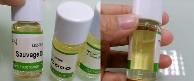 Fragrance oil application methods showing various uses