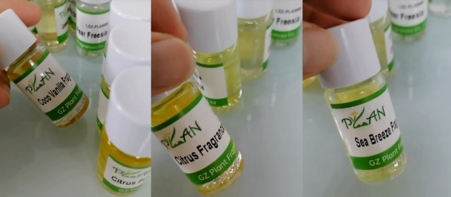 Fragrance oil application in diffuser