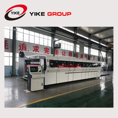 China High Definition Corrugated Cardboard Automatic Vaccum Transfer Flexo Printing Slotting Rotary Diecutting Machine for sale