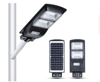 China Die Cast Aluminum Outdoor Pathway Light Remote Control Ip65 Waterproof 20w 40w 60w All In One Solar LED Street Light for sale