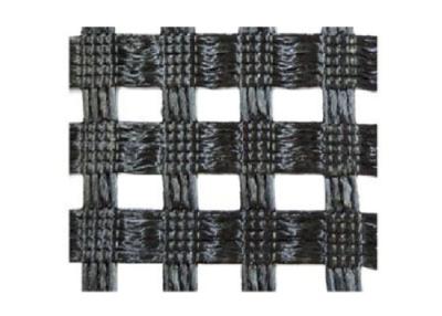 China High Tensile Strength Geogrid for Bridge / Warp Knitting Black Geogrid for sale