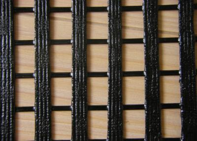 China Warp Knitting Geogrid for Lower Elongation , High Tensile Geogrid for sale