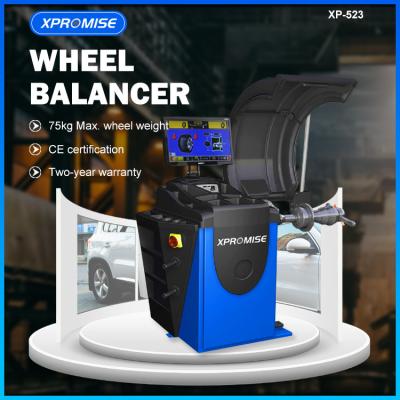China 3D Monitor Car Wheel Balancer / Automotive Tire Balancer Self Calibration for sale