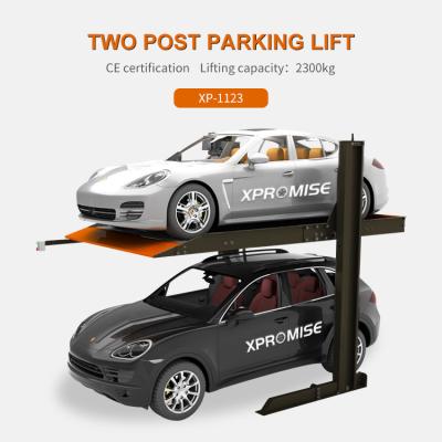 China Home Garage 2/Two/Double Level Two/2 Post/Column Hydraulic Car/Vehicle Parking Hoist/Stacker/Elevator/Lift for sale
