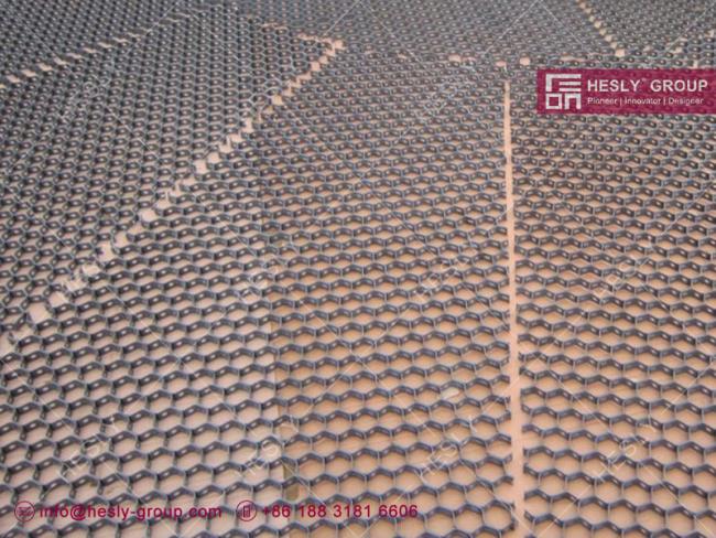 refractory hexagonal mesh