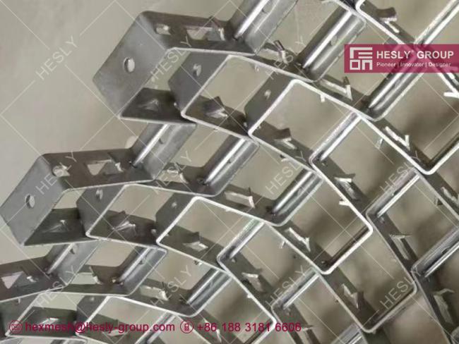 flexible mesh for refractory lining
