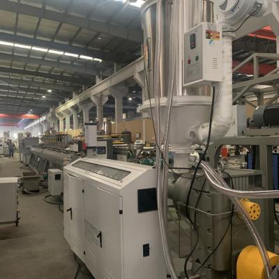 China Construction 50kg/H PE Pipe Extrusion Line Siemens Motor Independent Control Box for sale