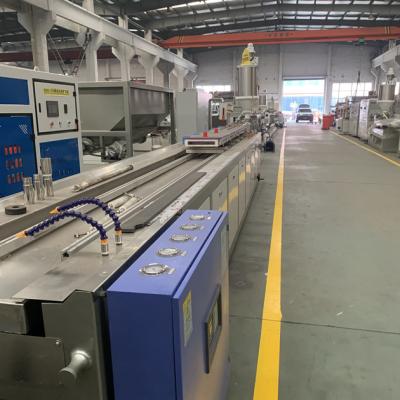 China 180mm Width 55kw Furniture Plastic Profile Production Line for sale