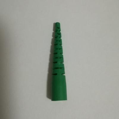 China SC/APC 0.9mm Soltted Boot for Fiber Optic Patch Cord SC 900µm Soltted Boot Greem for sale