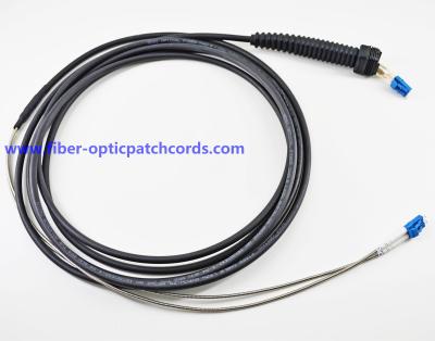 China Nokia NSN Fiber Optic Patch Cord / Leads Shield Cases UPC Or APC Type Black Color for sale