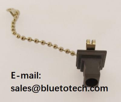 China Data Center FTTX SC Fiber Optic Dust Caps With Metal Chain for sale