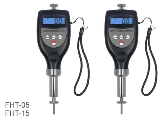 Close-up view of FHT-05 fruit hardness tester
