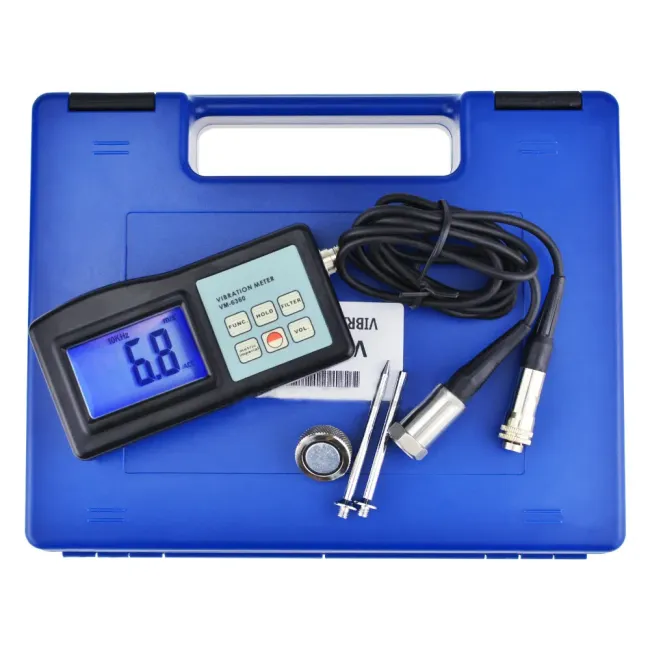 VM-6360 Digital Vibration Meter package contents