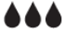 Red moisture indicator for high moisture levels
