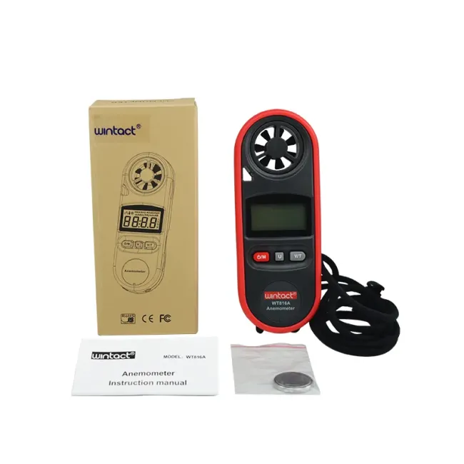 Close-up of Wt816A Anemometer controls
