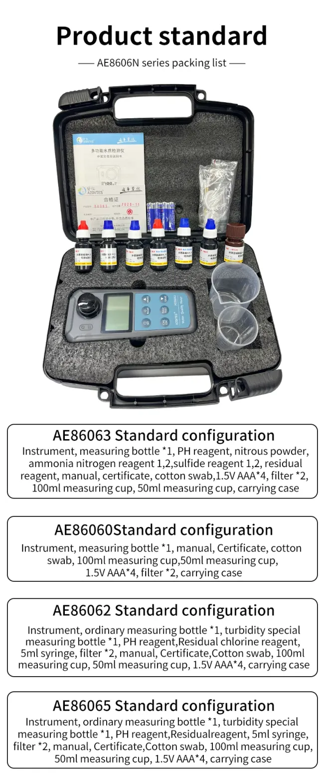 Water Quality Meter complete set with all components