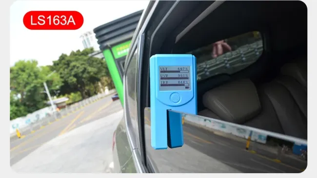 Ls163 Ls163A Portable Rotatable Screen Window Tint Film Tester Glass Car Window Tint Meter Solar Film Tester