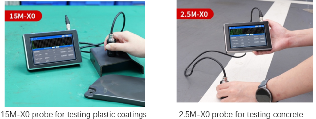 Dual frequency ultrasonic probes for thickness measurement