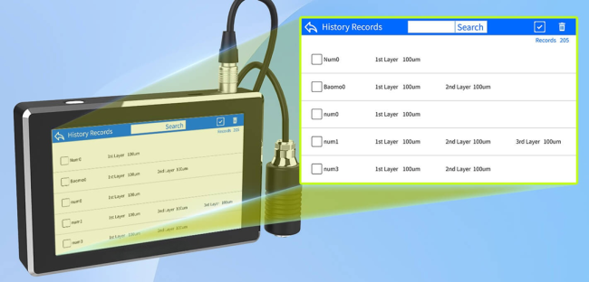 Data storage capacity display