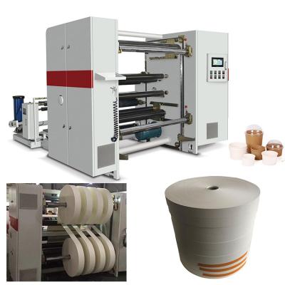 China 26KW PLC Contral Kraft Paper Slitter Rewinder Machine For Paper Bowl for sale