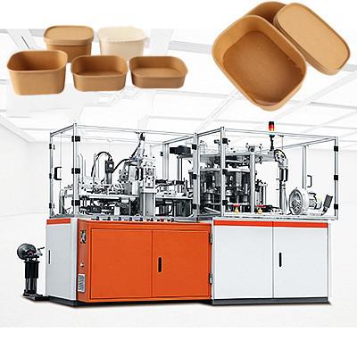 China Rectangle Biodegradable Disposable Bowl Making Machine 18KW for sale