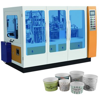 China Double PE Coated Takeaway Food Container Making Machine 90 Pcs/Min for sale
