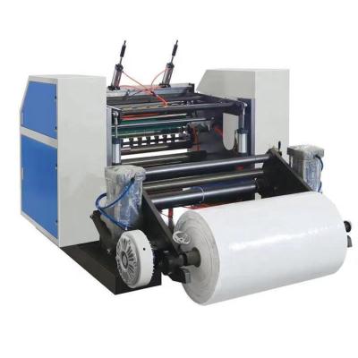 China Máquina que raja no tejida del rollo de papel de la velocidad de la máquina el rebobinar de la cortadora de la película en venta