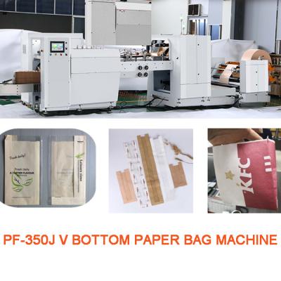 China Automatic 30-80gsm Kraft Food Paper Bag Making Machine With Printer for sale