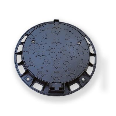 China Round D400 Manhole Cover , 640mm Ductile Iron Highway Road Manhole Cover for sale