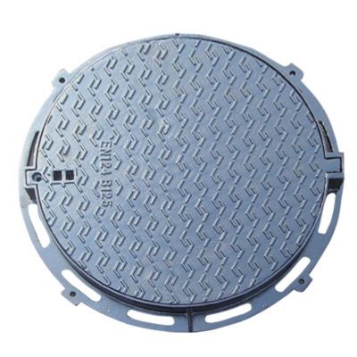 China DI-019 Ductile Iron Round Sewer Cover , EN124 B125 Round Composite Manhole Cover for sale