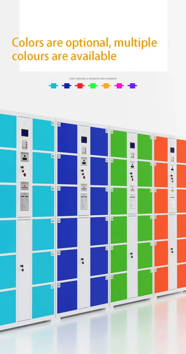 Multi-Functional Smart Lockers: RFID, Fingerprint, Facial Recognition & Barcode Unlocking Options Smart Cabinet