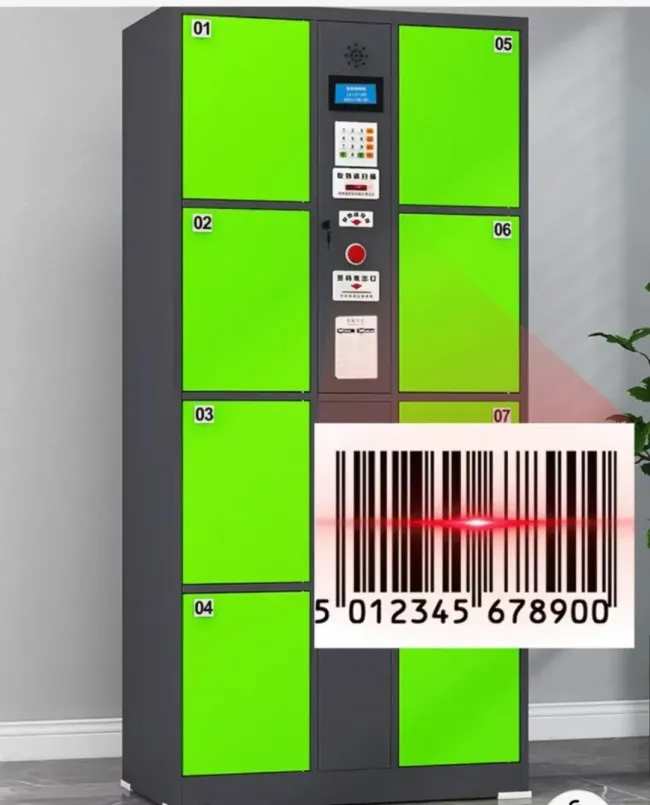 Multi-Functional Smart Lockers: RFID, Fingerprint, Facial Recognition & Barcode Unlocking Options Smart Cabinet