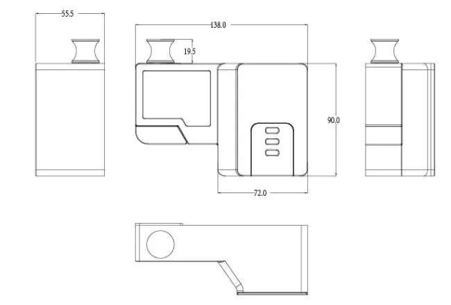 Safe Keyless Smart Control Door Container Outside Cabinet Lock Telecom Base Station Lock Best